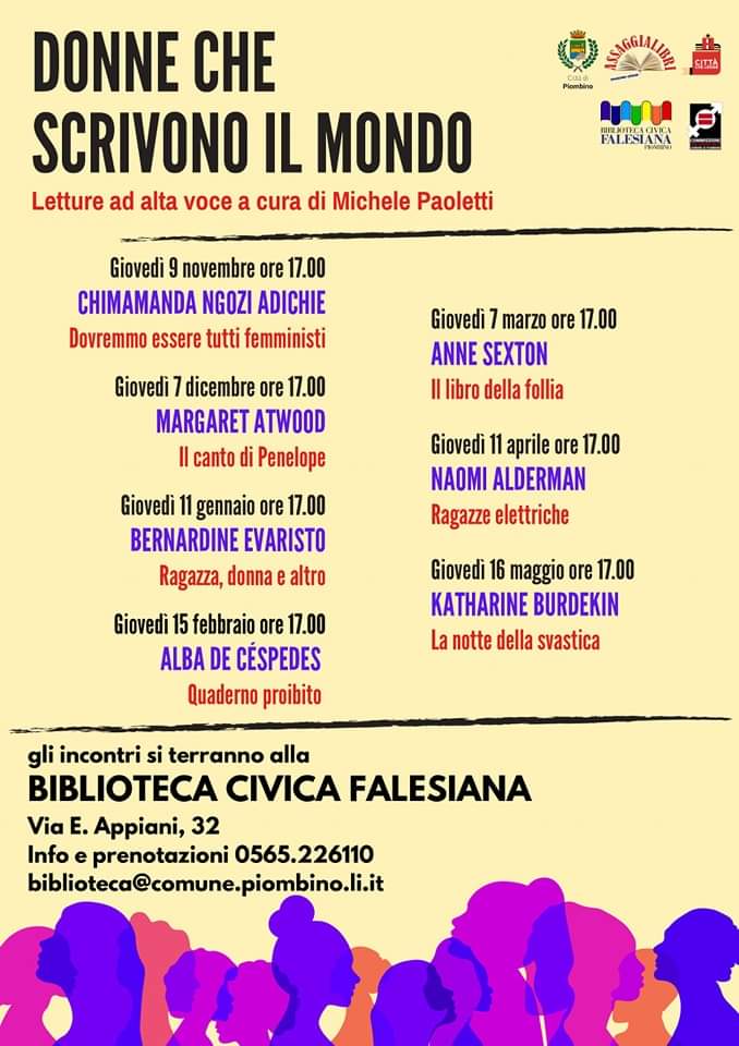Parte "Donne che scrivono il Mondo", la nuova rassegna alla Biblioteca di Piombino!