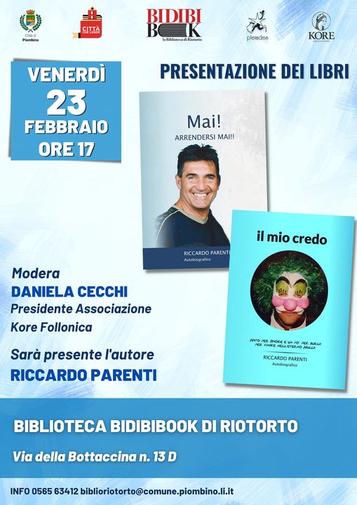 Presentazione dei libri di Riccardo Parenti