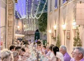 Cena in strada Bolgheri