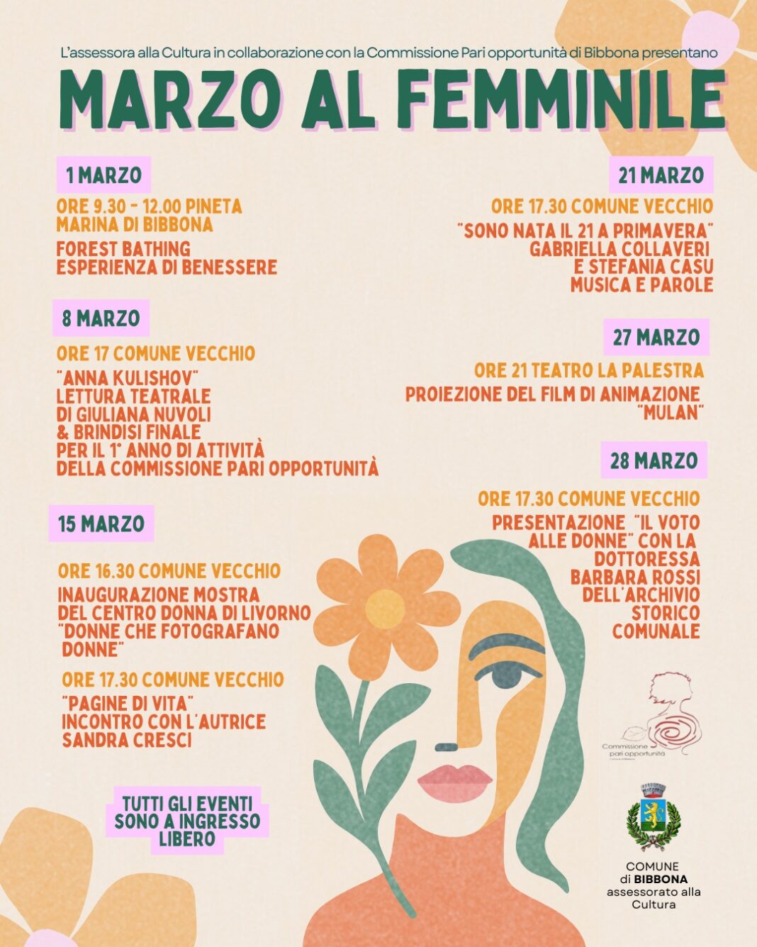 Marzo al femminile a Bibbona Marzo al femminile a Bibbona