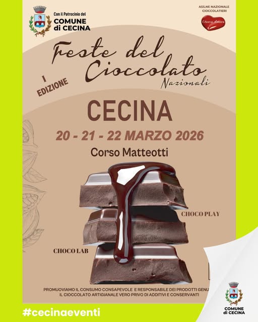 festa del cioccolato artigianale a Cecina