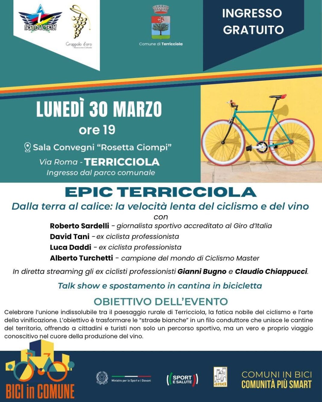 l’iniziativa “Epic Terricciola" l’iniziativa “Epic Terricciola"