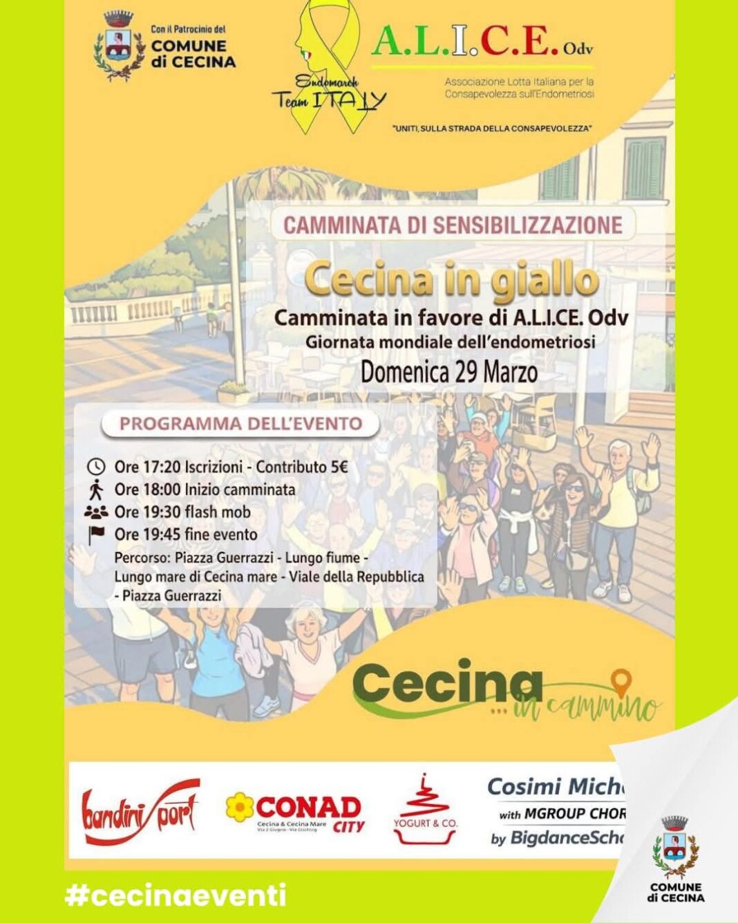 Camminata solidale Cecina A.L.I.C.E. Camminata solidale Cecina A.L.I.C.E.