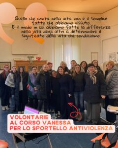 A Piombino lo Sportello Vanessa di ANPAS: punto di ascolto e orientamento per donne vittime di violenza e supporto.