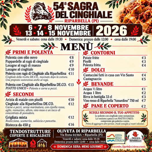 sagra cinghiale riparbella