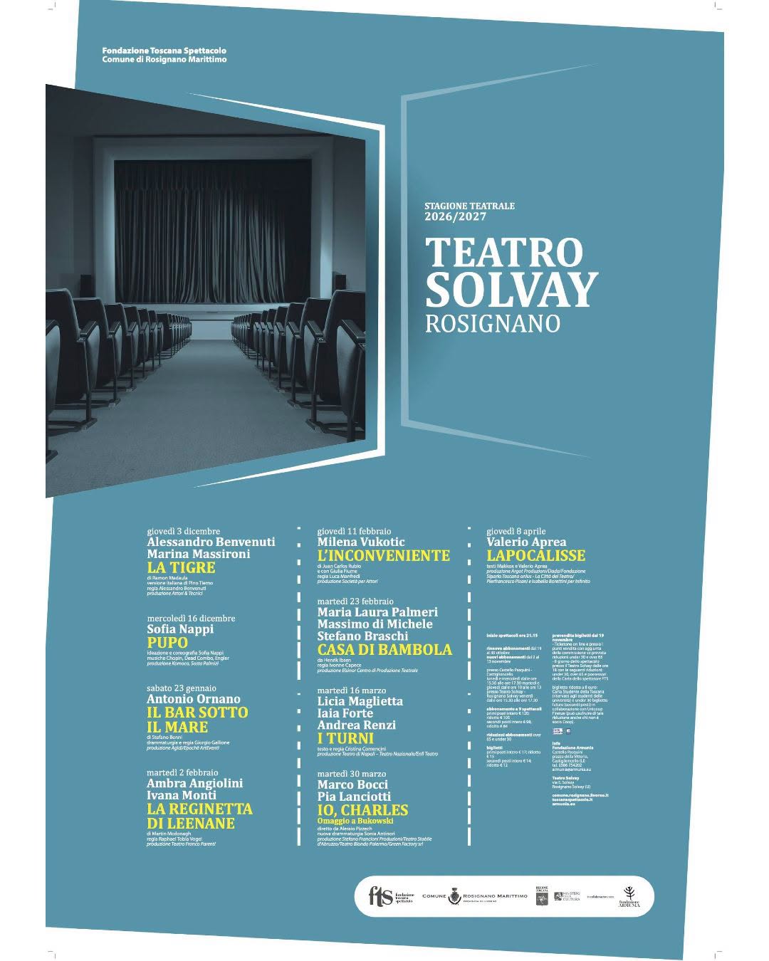 Teatro Solvay 2026-2027